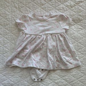 Little Me dress w/ attached bodysuit underneath